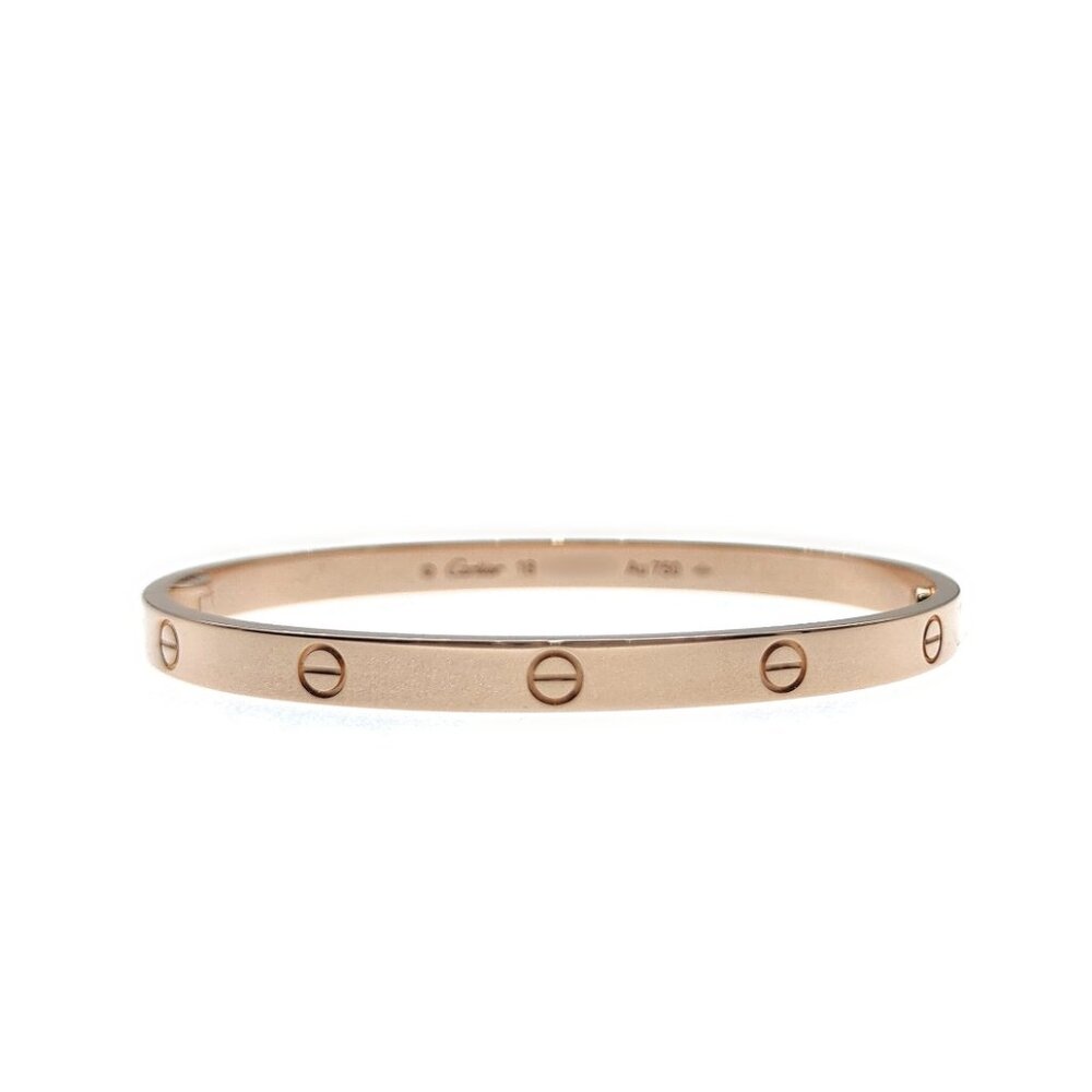 Cartier Love Bracelet 18K Rose Gold Medium Size 18